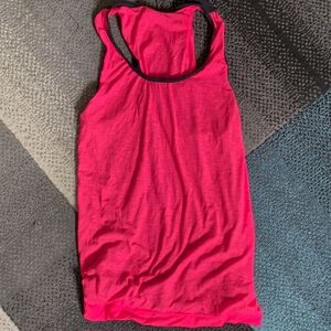 Women’s Racerback Tank Top - Hot Pink Black Reverible? Fabletics